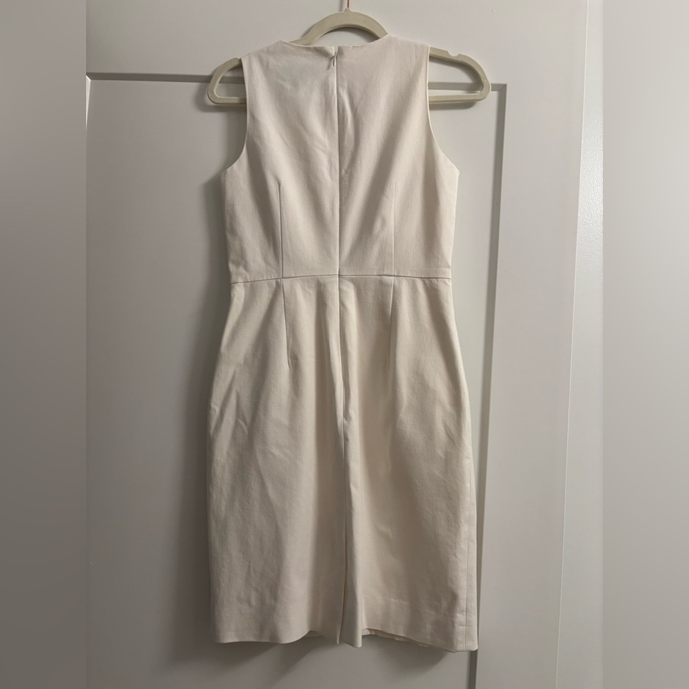JCrew Elegant Cream Sleeveless Dress - Picture 3 of 6
